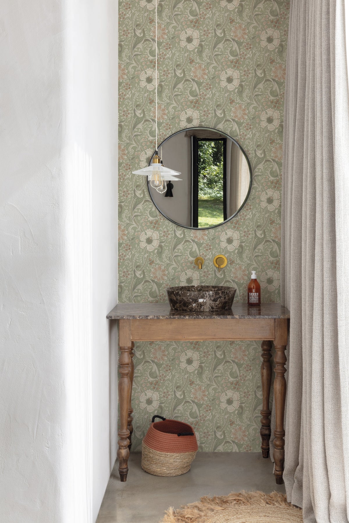 Hookedonwalls Blomkvist Freya 29133 behang sfeerbeeld