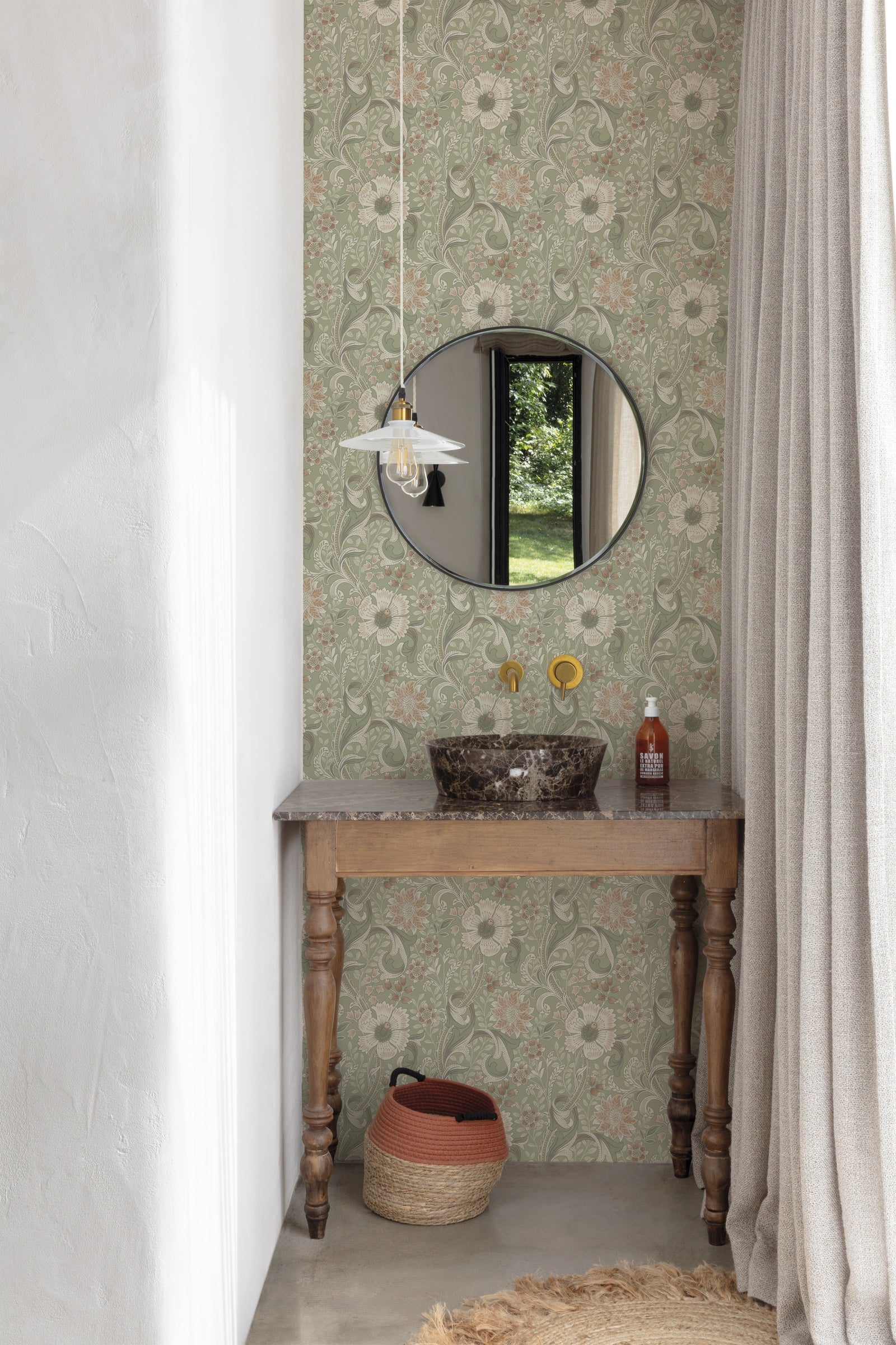 Hookedonwalls Blomkvist Freya 29133 behang sfeerbeeld