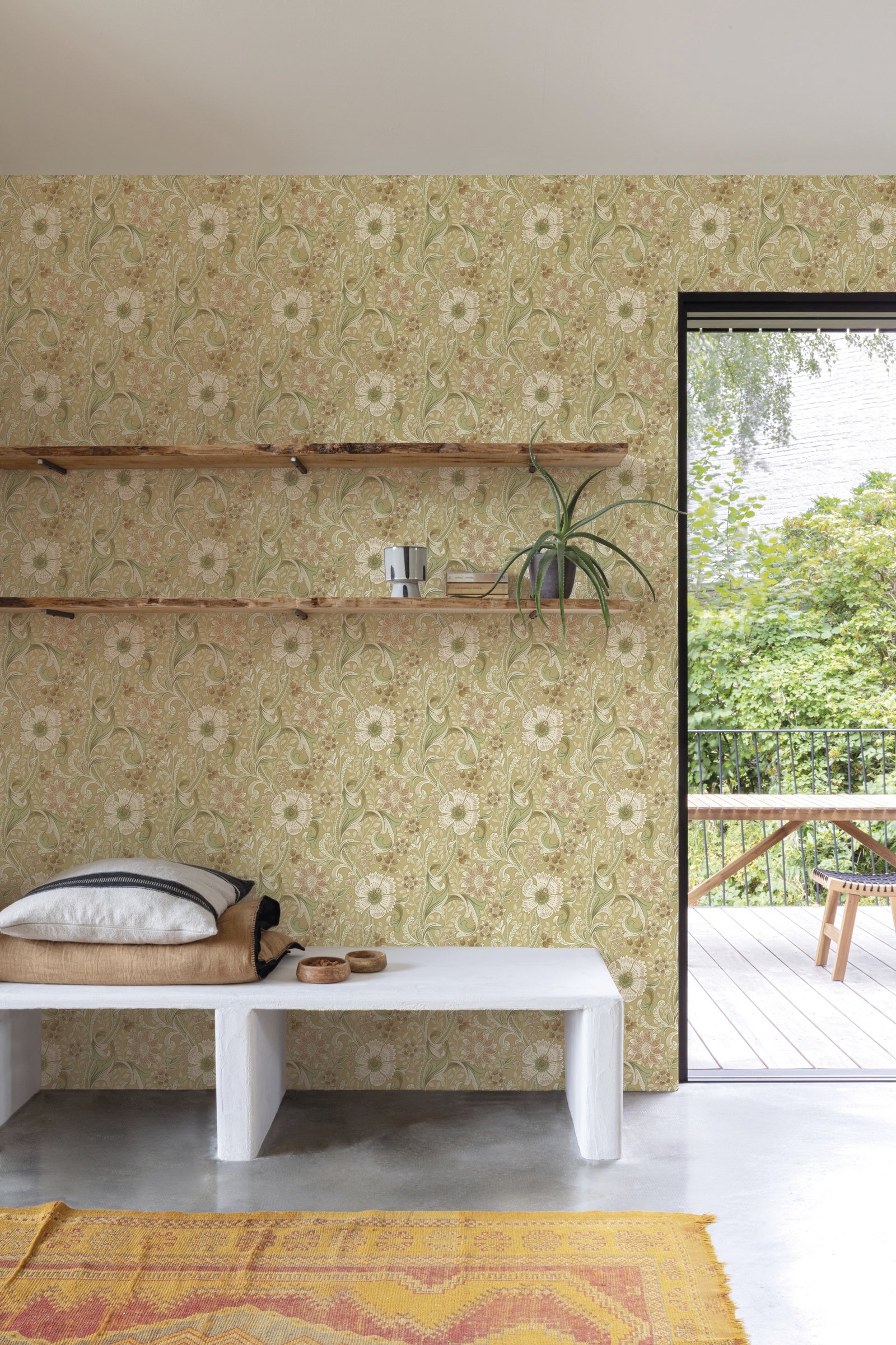 Hookedonwalls Blomkvist Freya 29135 behang sfeerbeeld
