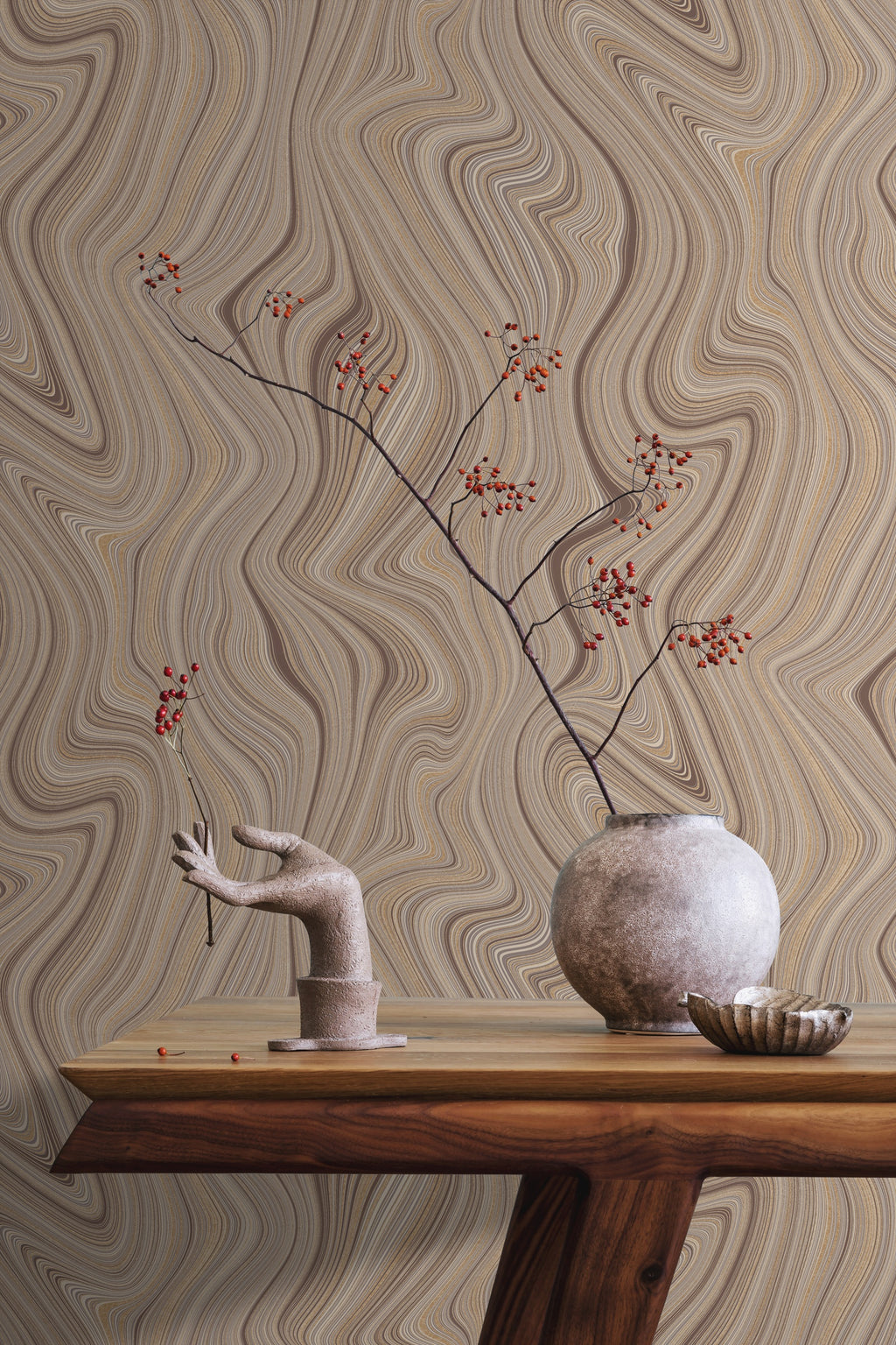 Hookedonwalls Passe Partout 2026 Colour Vibes Organic Lines 29890 behang sfeerbeeld