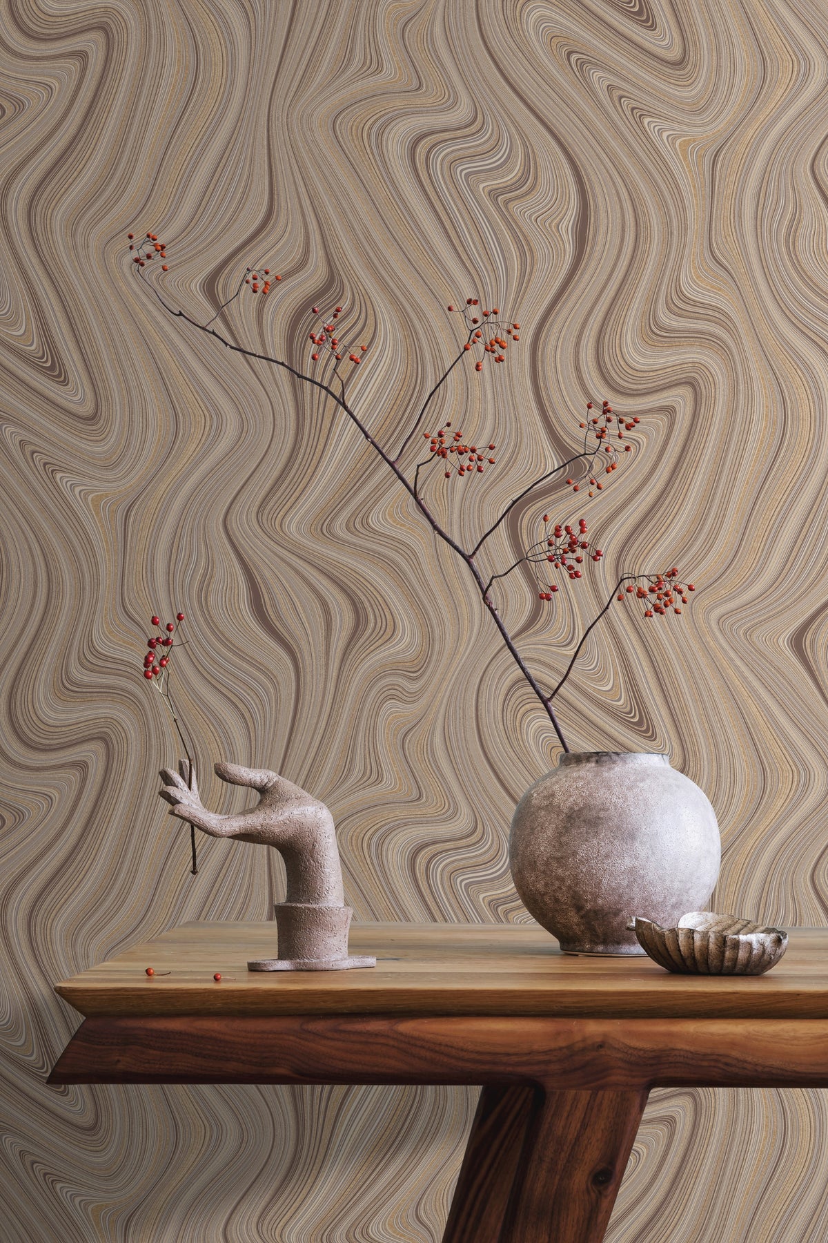Hookedonwalls Passe Partout 2026 Colour Vibes Organic Lines 29890 behang sfeerbeeld