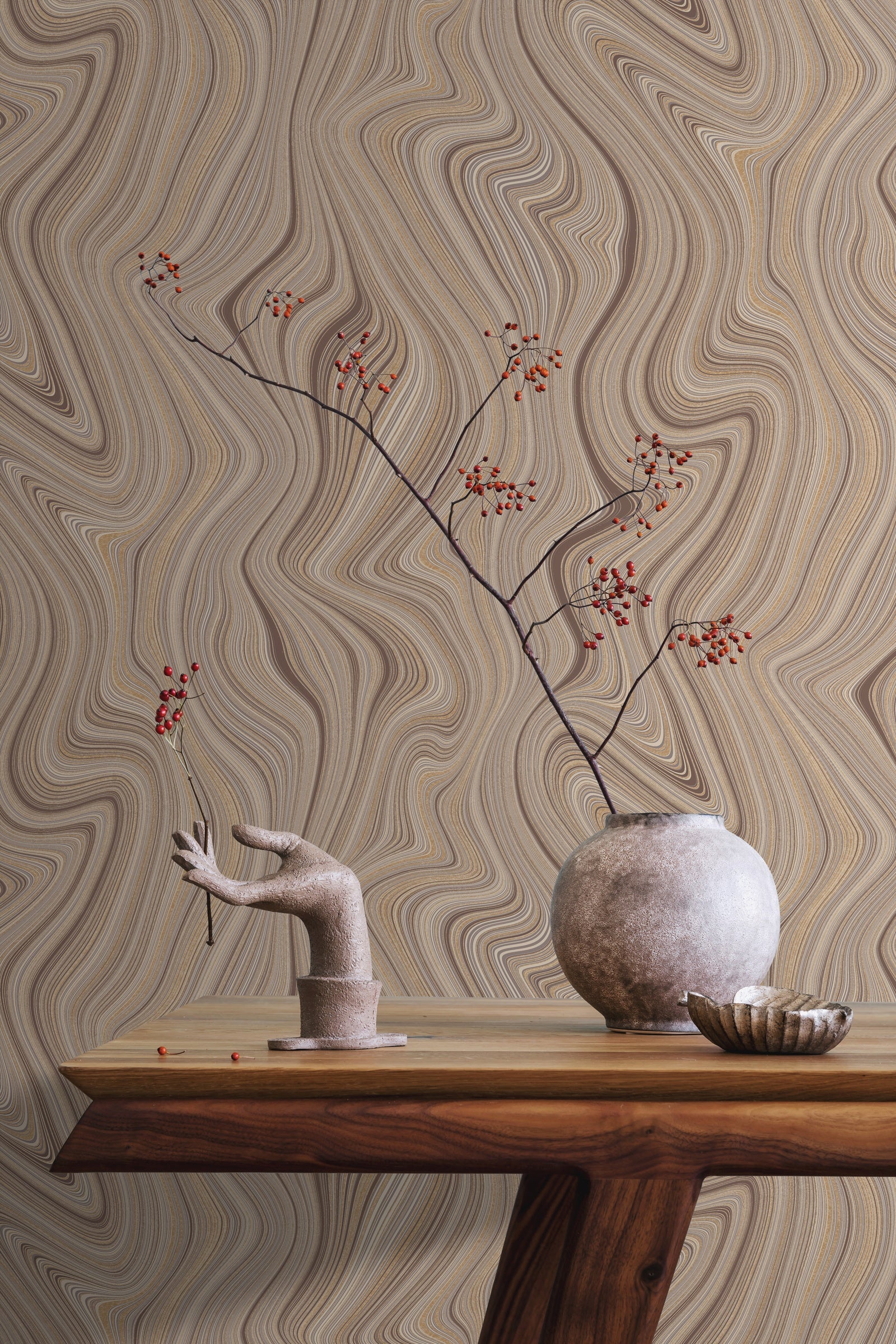 Hookedonwalls Passe Partout 2026 Colour Vibes Organic Lines 29890 behang sfeerbeeld
