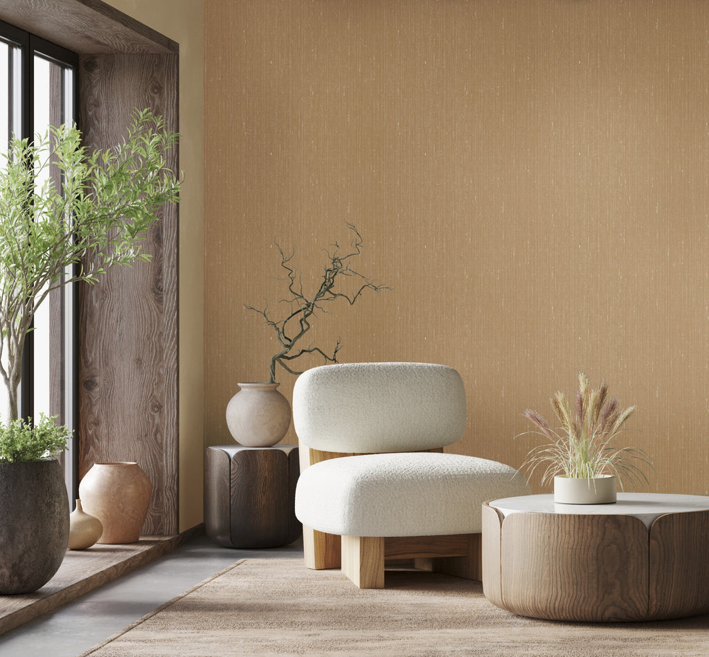 Hookedonwalls Chunky Weaves Dupion 30628 behang sfeerbeeld