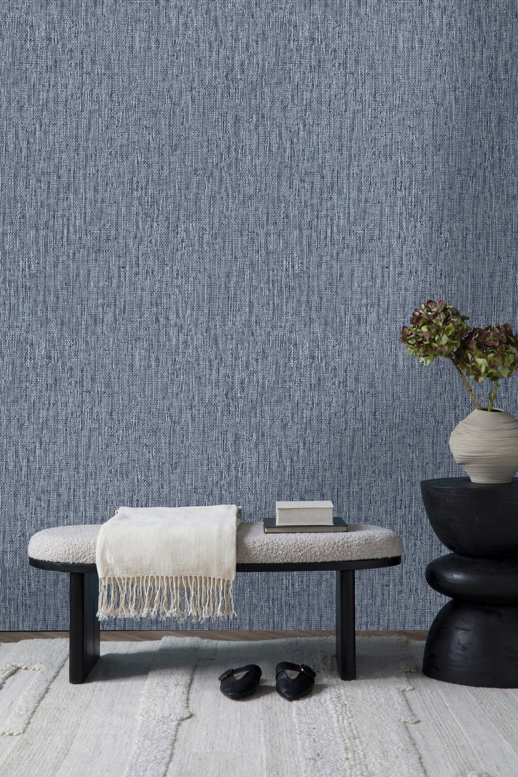 Hookedonwalls Chunky Weaves Jute 30632 behang sfeerbeeld
