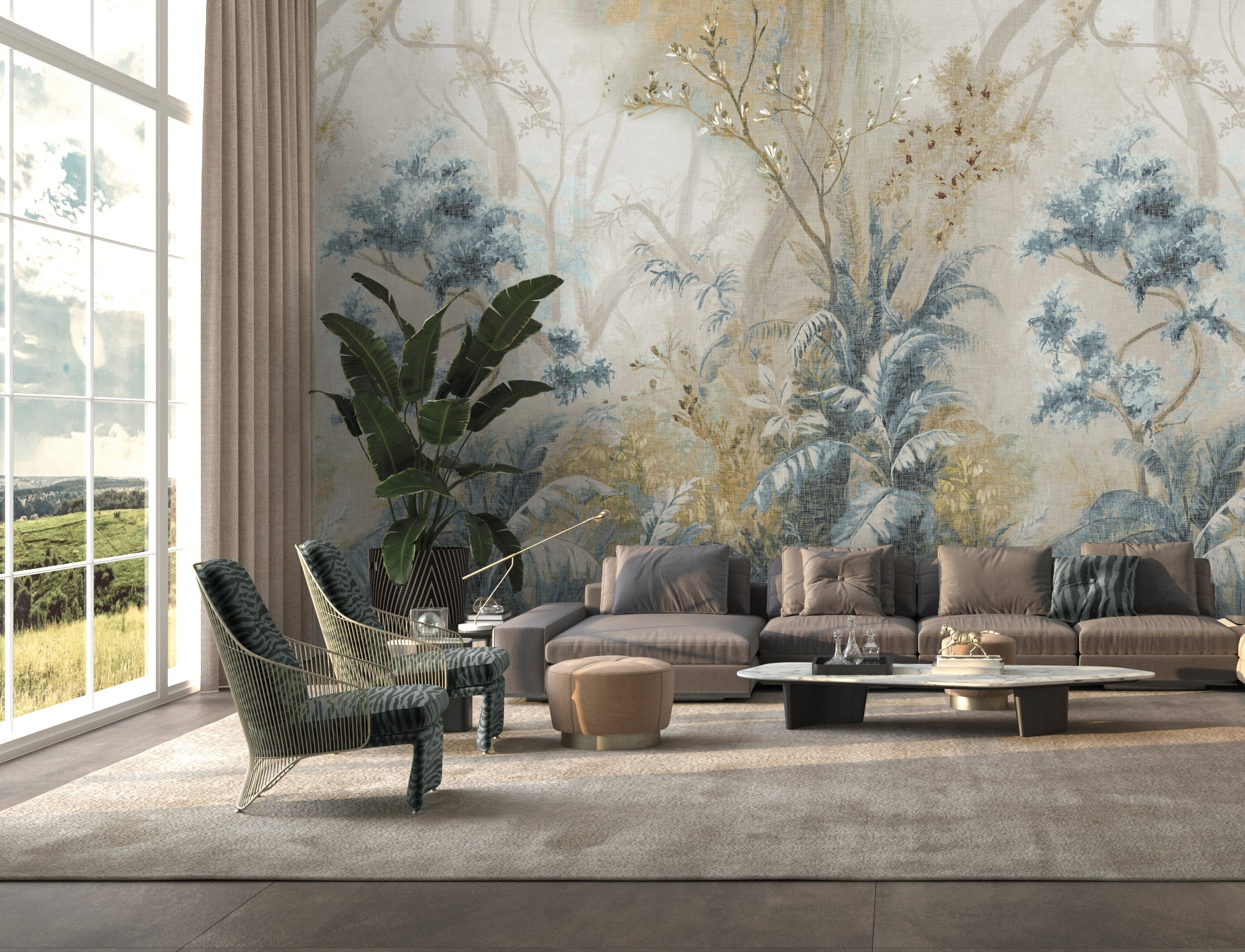 Hookedonwalls Natural Chic Alhambra 32606 behang sfeerbeeld