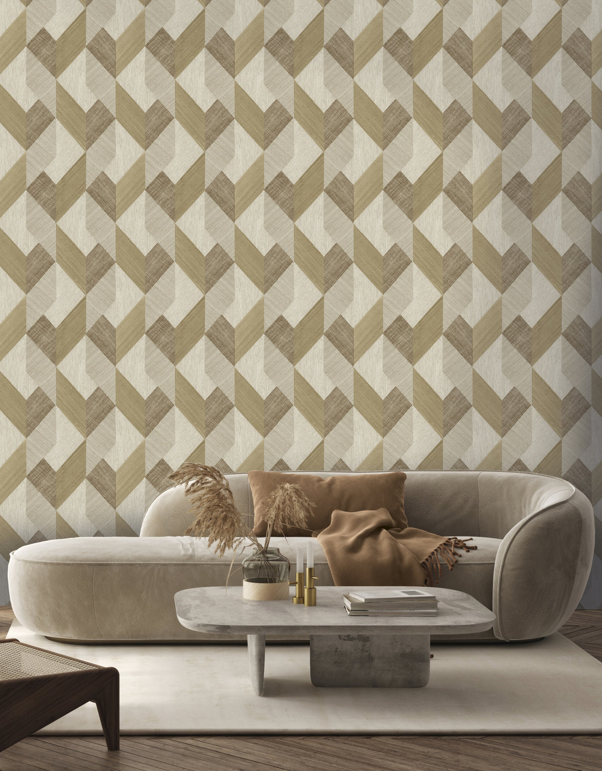 Hookedonwalls Natural Chic Vicentio 32661 behang sfeerbeeld