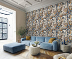 Hookedonwalls Linen Lyrics Eclettico 34743 behang sfeerbeeld