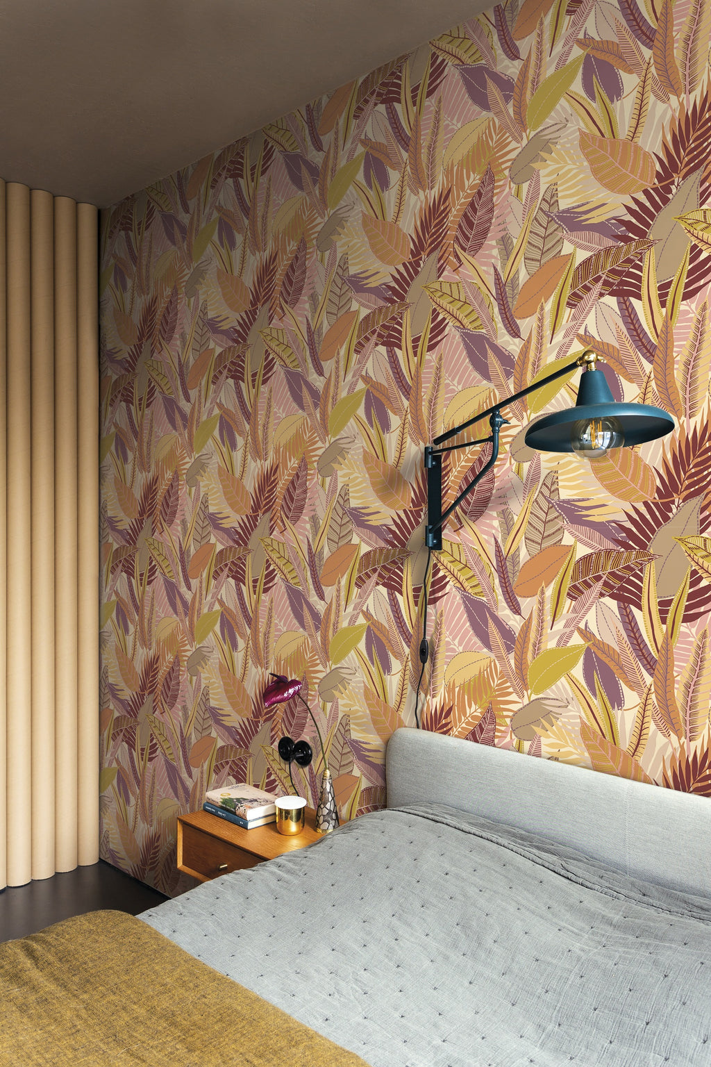 Hookedonwalls Linen Lyrics Kongo 34750 behang sfeerbeeld