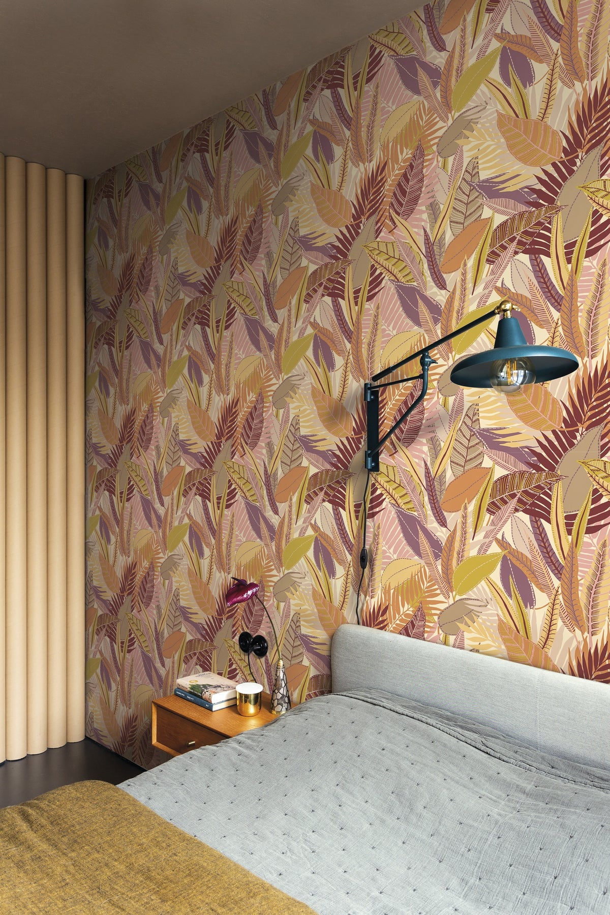 Hookedonwalls Linen Lyrics Kongo 34750 behang sfeerbeeld