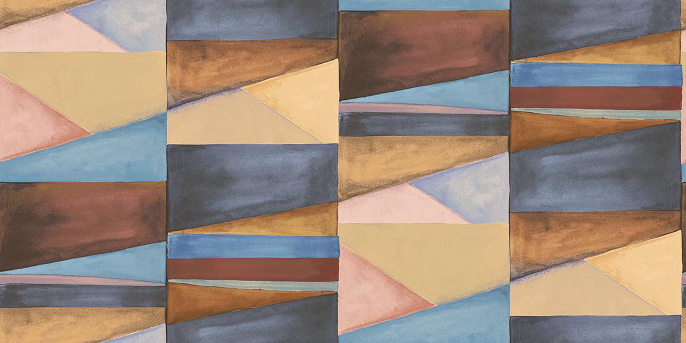 Hookedonwalls Silhouette Color Blocks 34830 behang