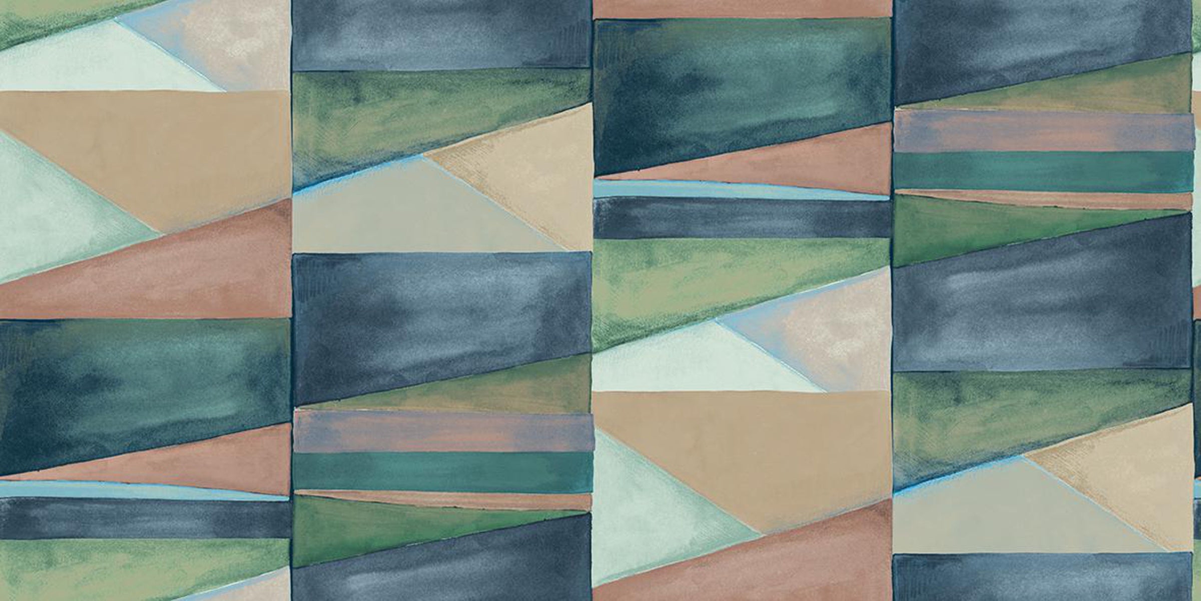 Hookedonwalls Silhouette Color Blocks 34831 behang