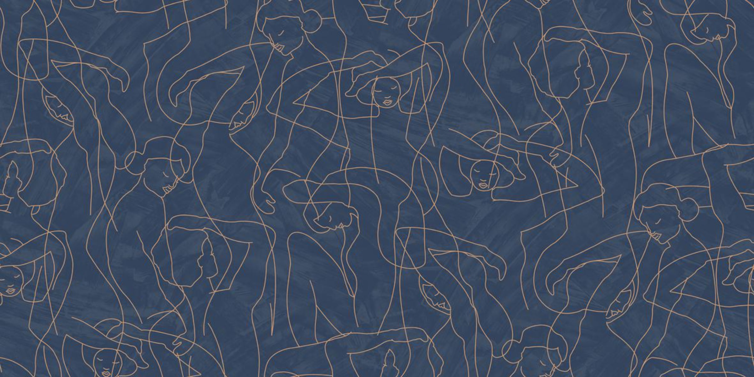 Hookedonwalls Silhouette Model Lines 34840 behang