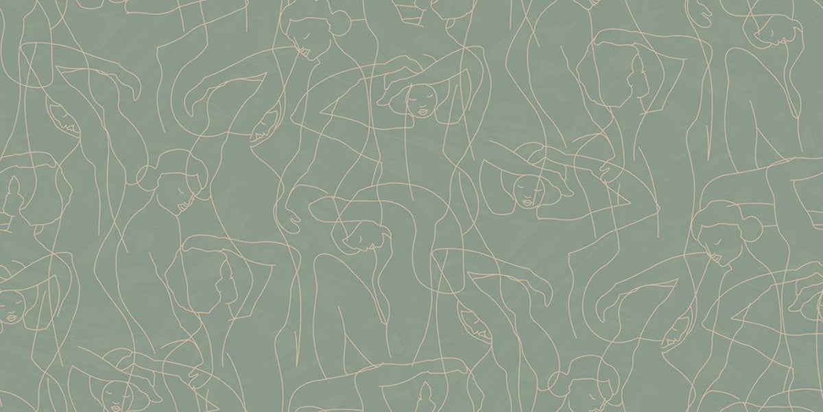 Hookedonwalls Silhouette Model Lines 34841 behang