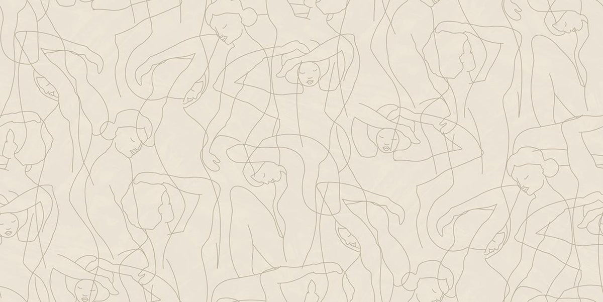 Hookedonwalls Silhouette Model Lines 34843 behang