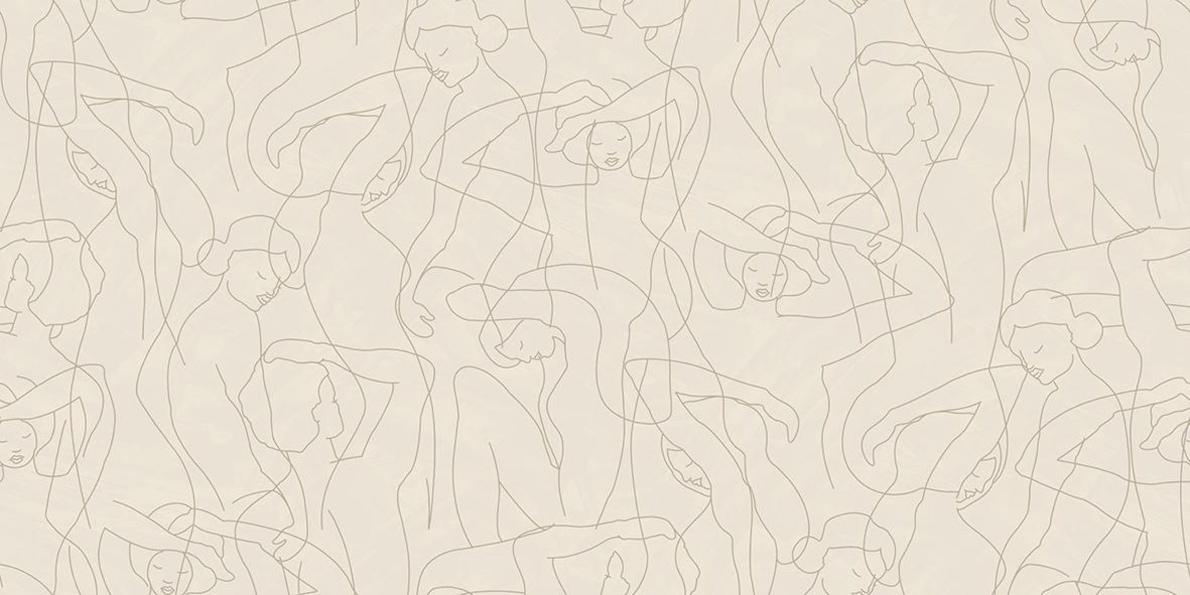 Hookedonwalls Silhouette Model Lines 34843 behang