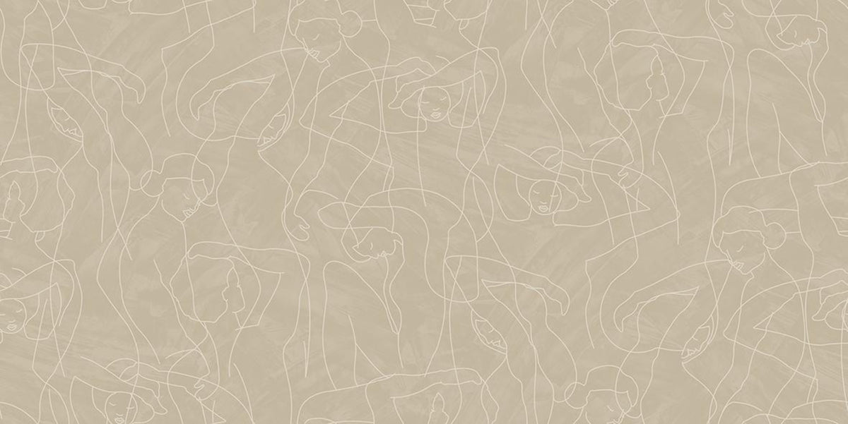 Hookedonwalls Silhouette Model Lines 34844 behang