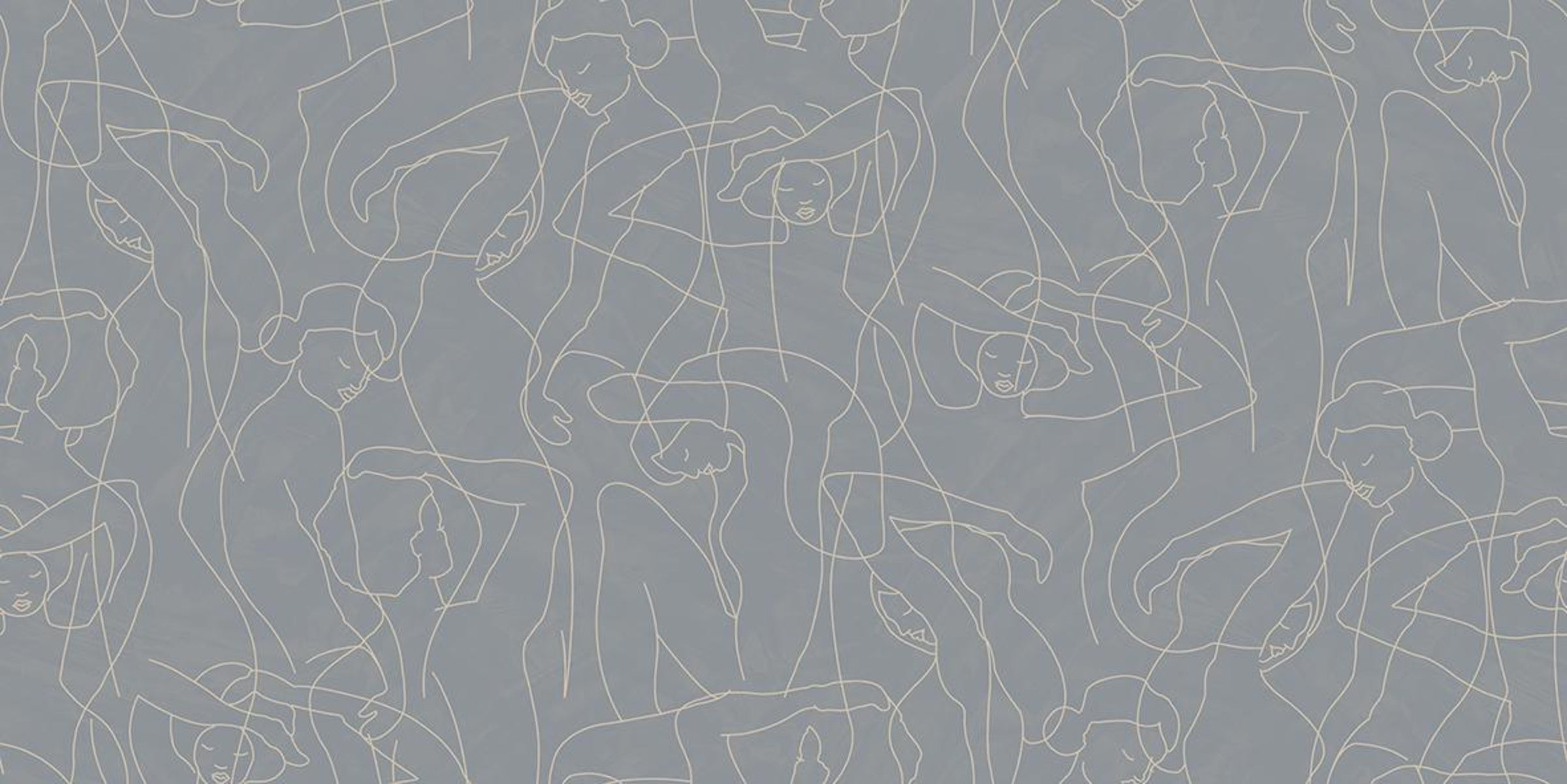 Hookedonwalls Silhouette Model Lines 34846 behang