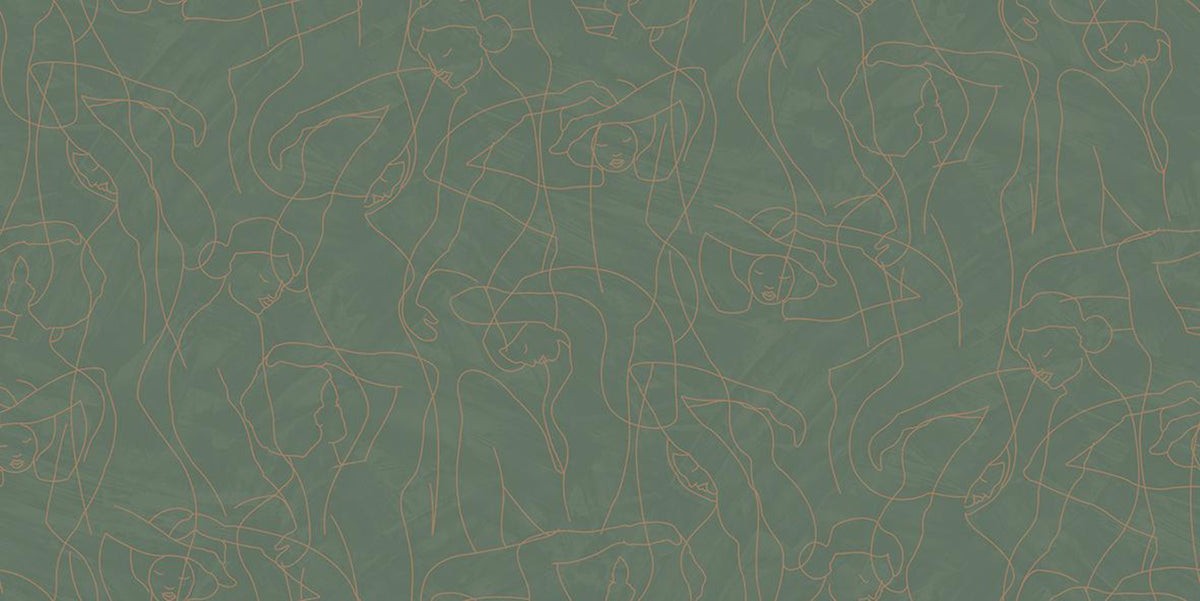 Hookedonwalls Silhouette Model Lines 34847 behang
