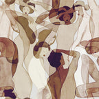 Hookedonwalls Silhouette Models 34870 behang