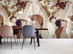 Hookedonwalls Silhouette Models 34870 behang sfeerbeeld