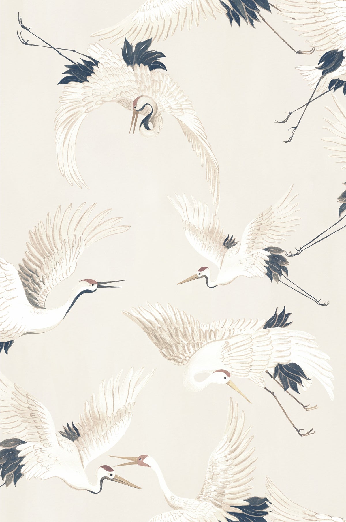 Hookedonwalls Marta Cortese Cranes 37820 behang