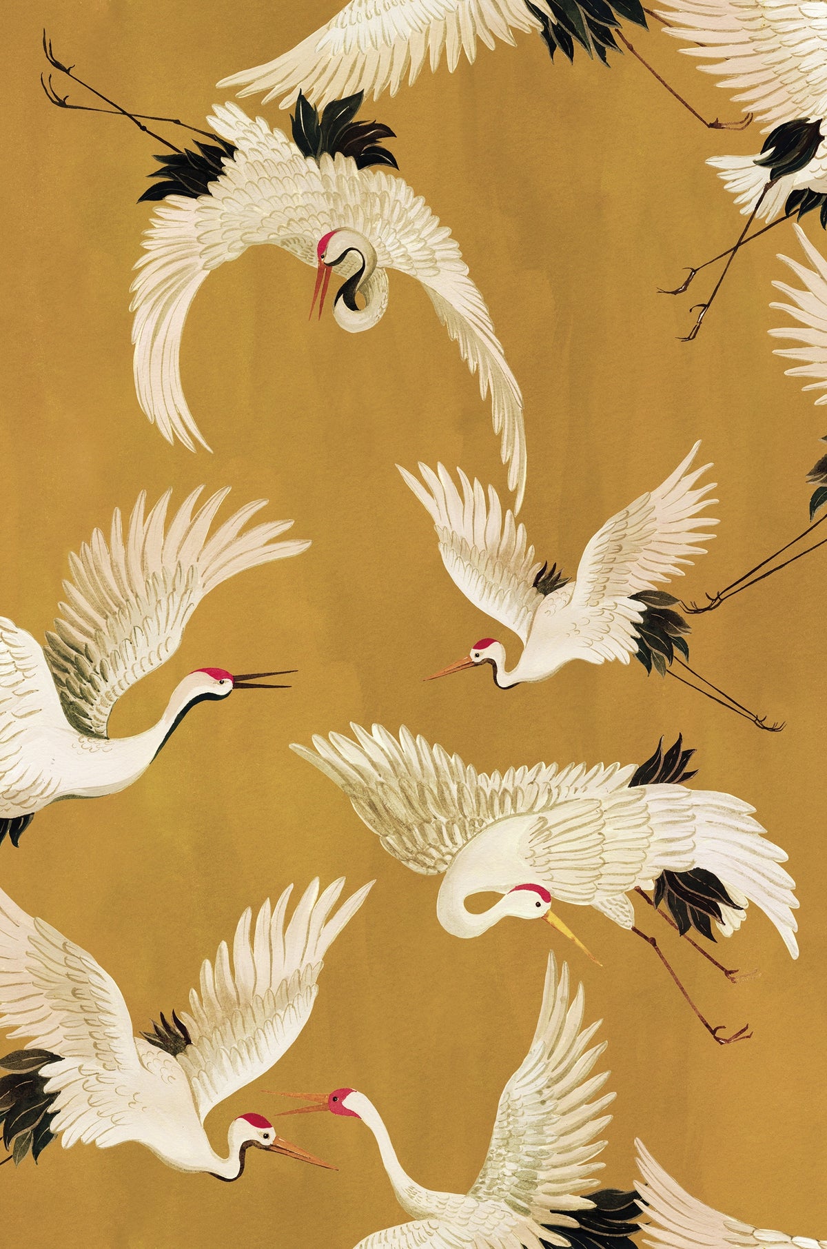 Hookedonwalls Marta Cortese Cranes 37822 behang