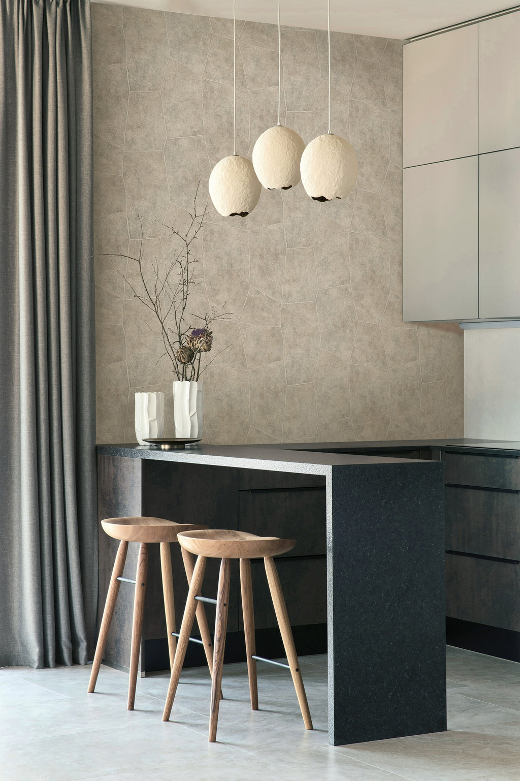Hookedonwalls Livingstone Flagstone 53720 behang sfeerbeeld