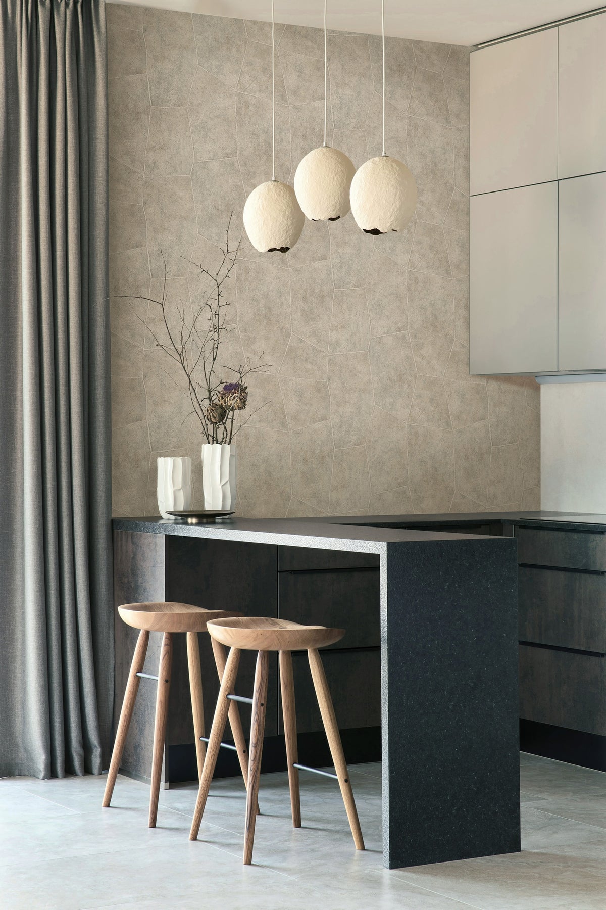 Hookedonwalls Livingstone Flagstone 53720 behang sfeerbeeld
