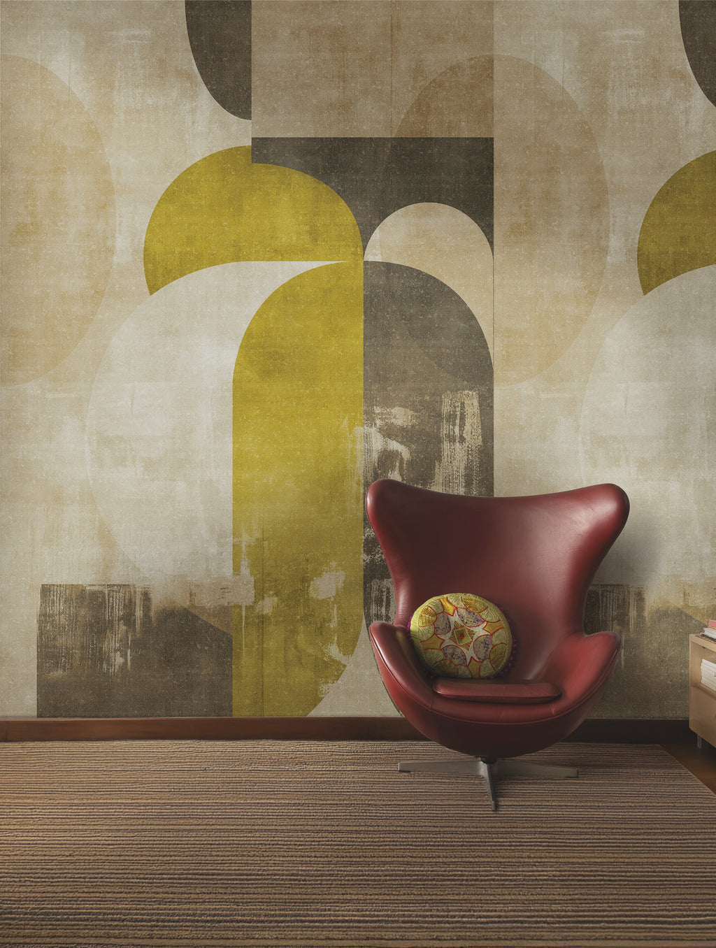 Hookedonwalls Livingstone Earth Tones 53750 behang sfeerbeeld