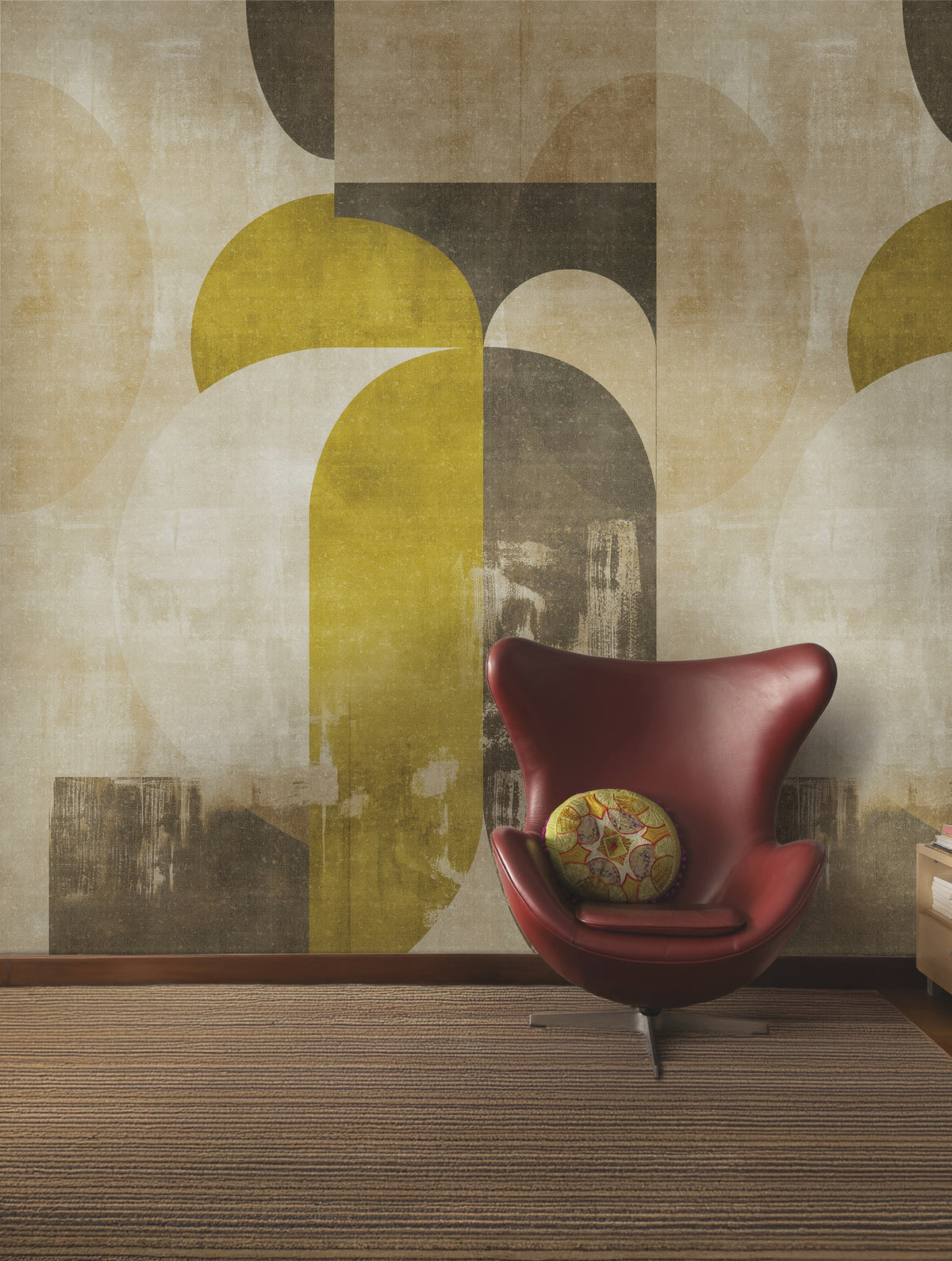 Hookedonwalls Livingstone Earth Tones 53750 behang sfeerbeeld