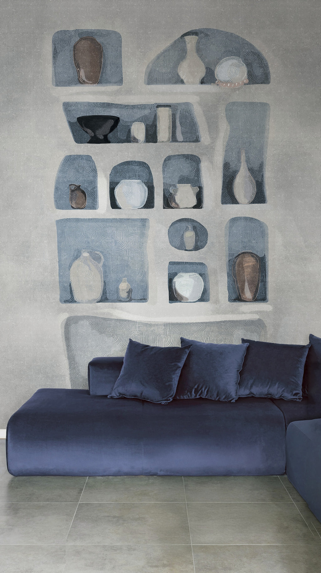 Hookedonwalls Livingstone Earthen Walls 53761 behang sfeerbeeld