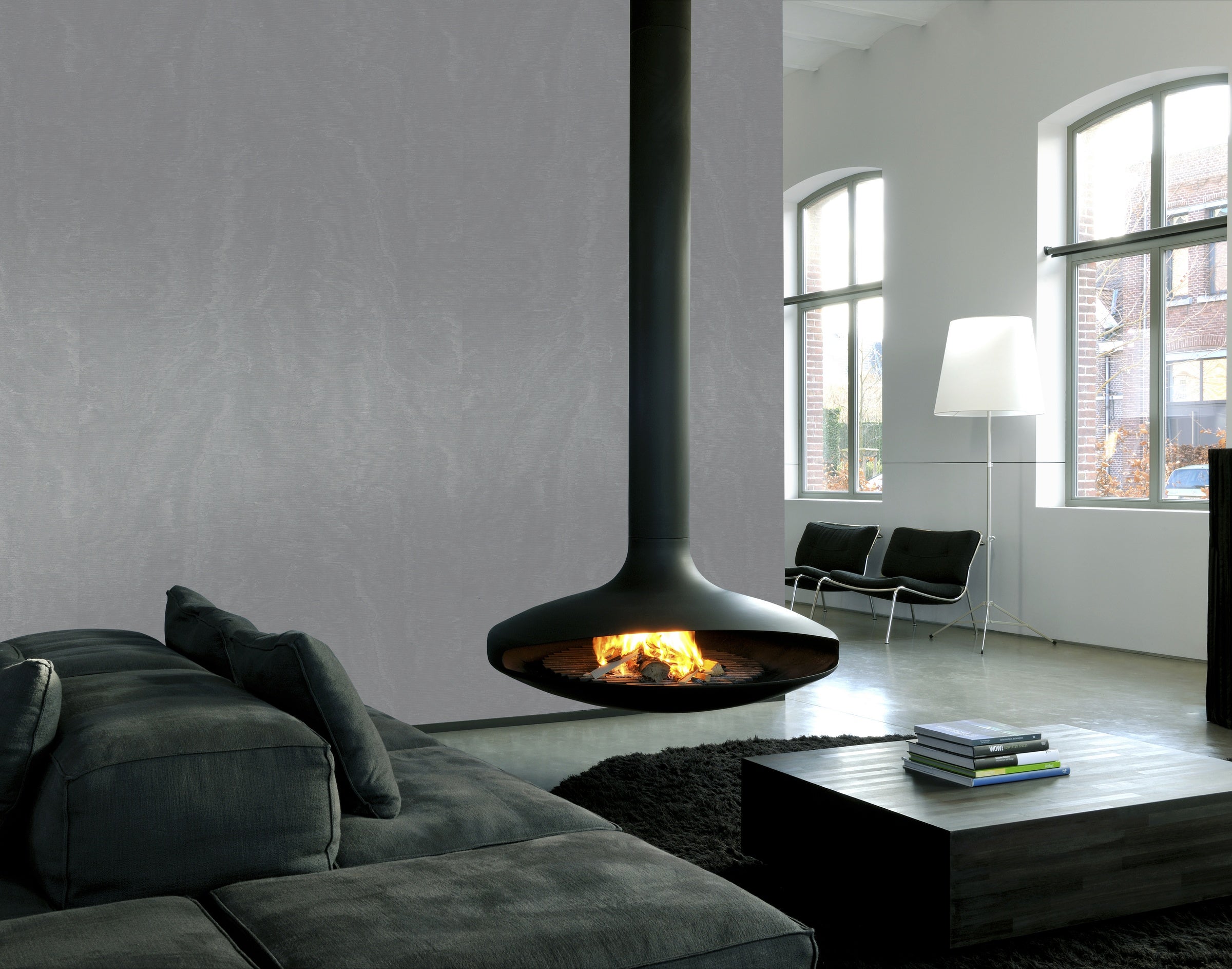 Hookedonwalls Passe Partout Monochrome 62799 behang sfeerbeeld