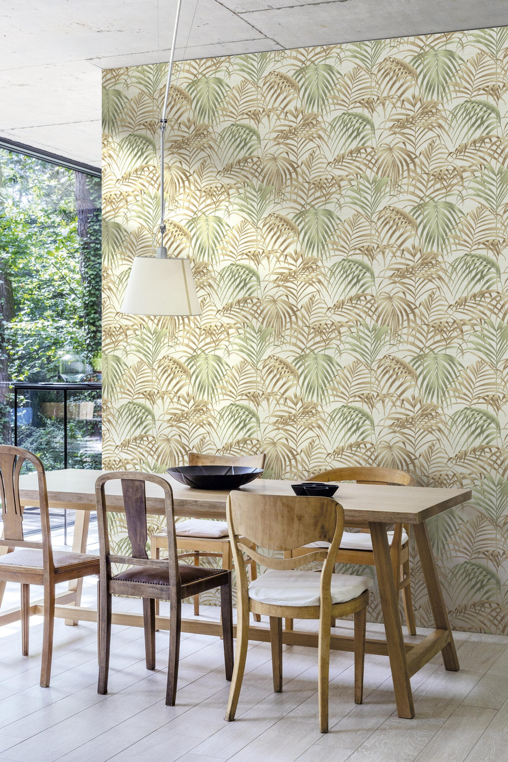 Hookedonwalls JV 602 Jaipur Fern 6813 behang sfeerbeeld