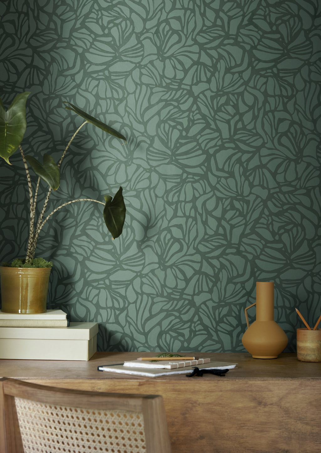Hookedonwalls Soft Symmetry Impression 68661 behang sfeerbeeld