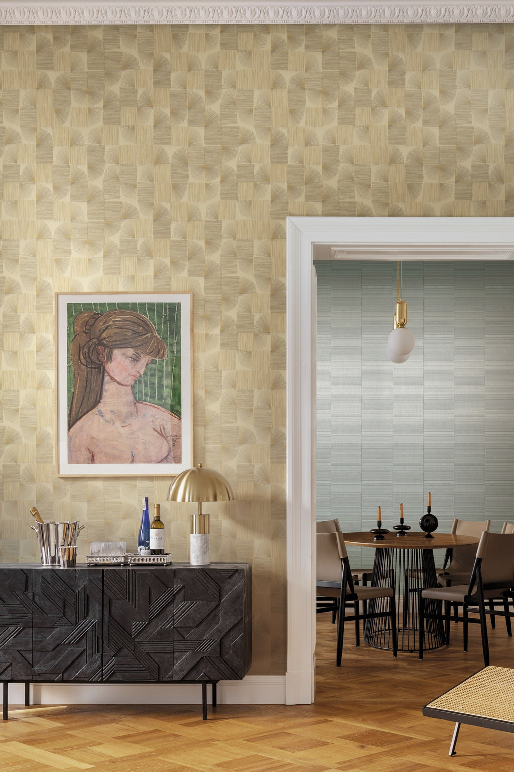Hookedonwalls JV 904 Stardust Maiko 7544 behang sfeerbeeld