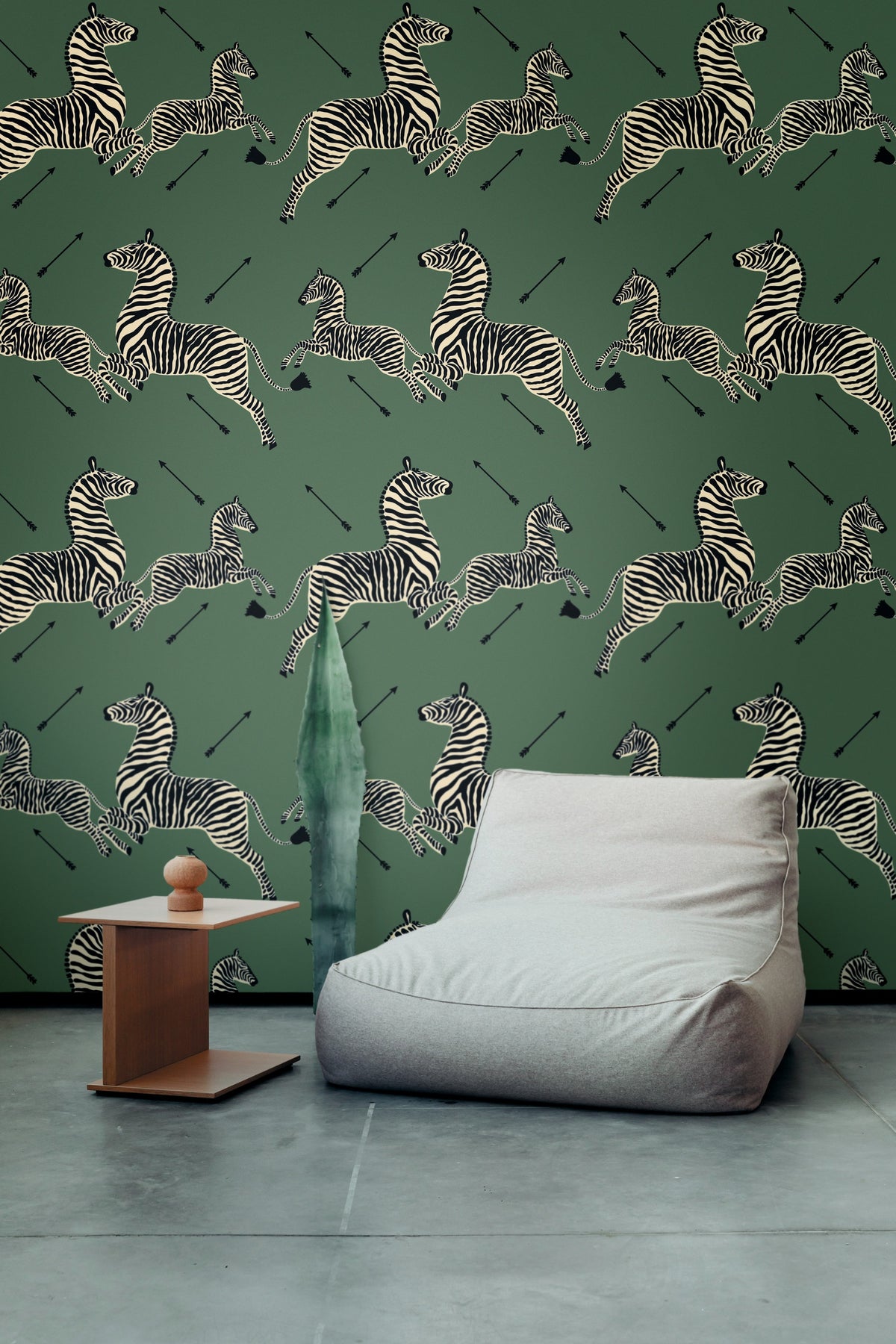 Hookedonwalls Scalamandre Zebras JV26001 behang sfeerbeeld