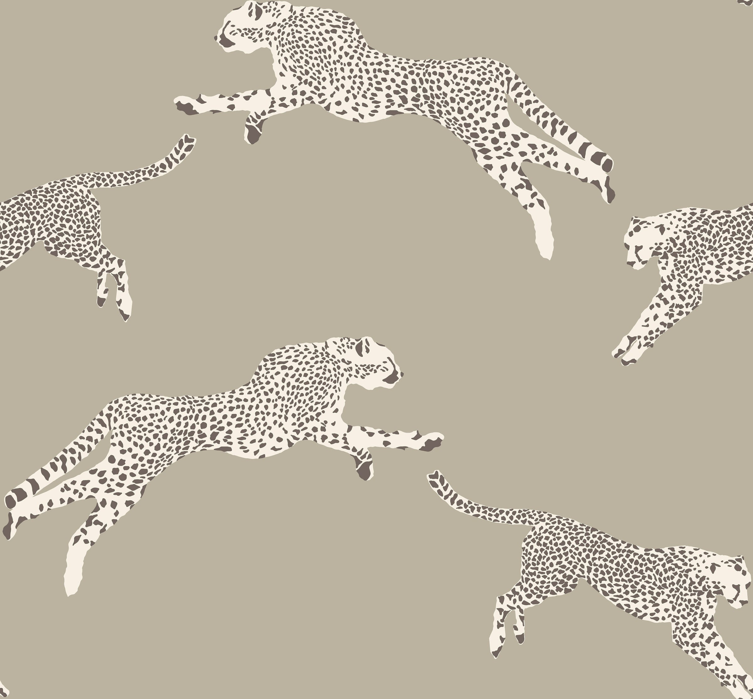 Hookedonwalls Scalamandre Leaping Cheetah JV26021 behang