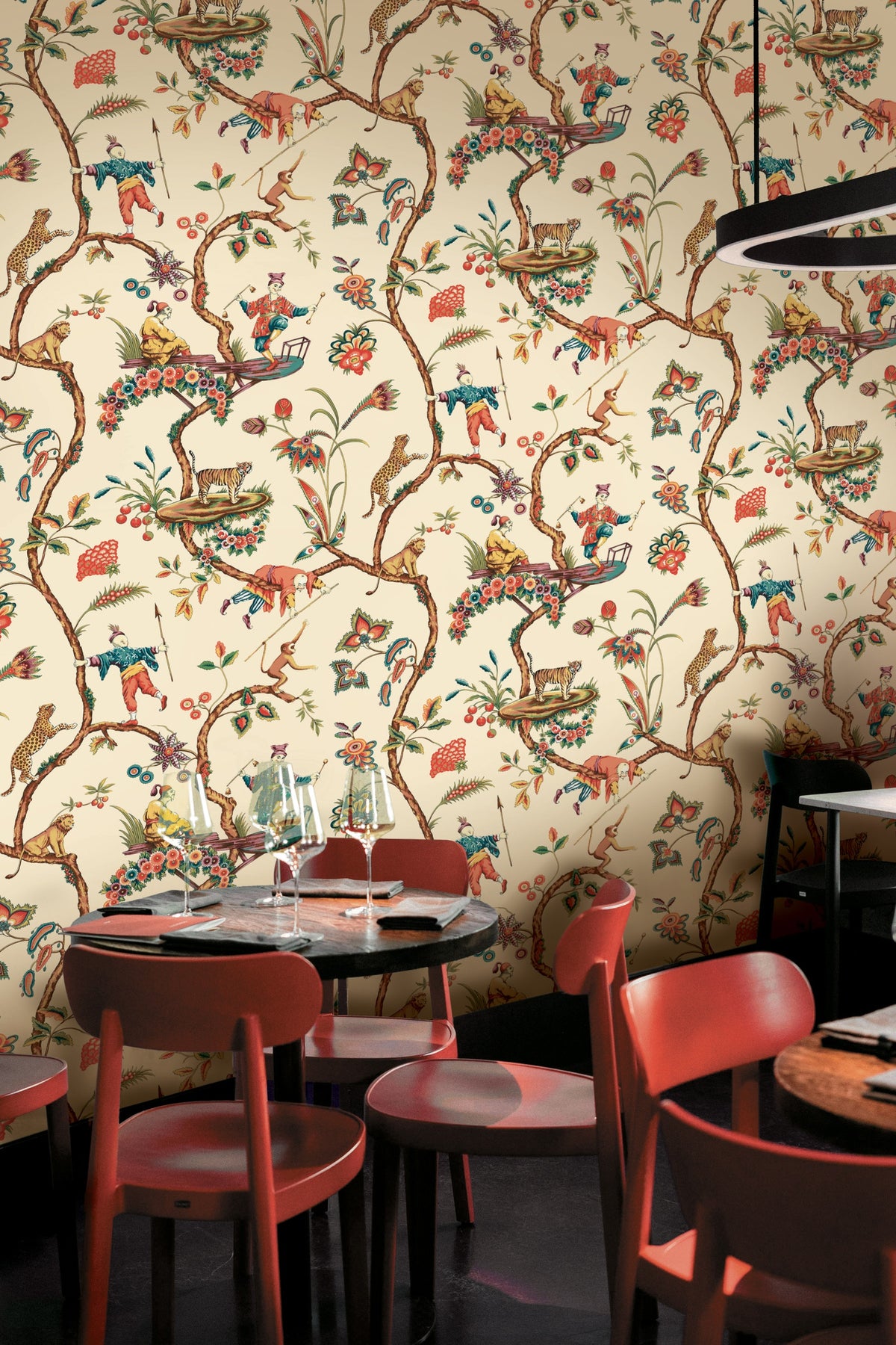 Hookedonwalls Scalamandre Chinoise Exotique JV26026 behang sfeerbeeld