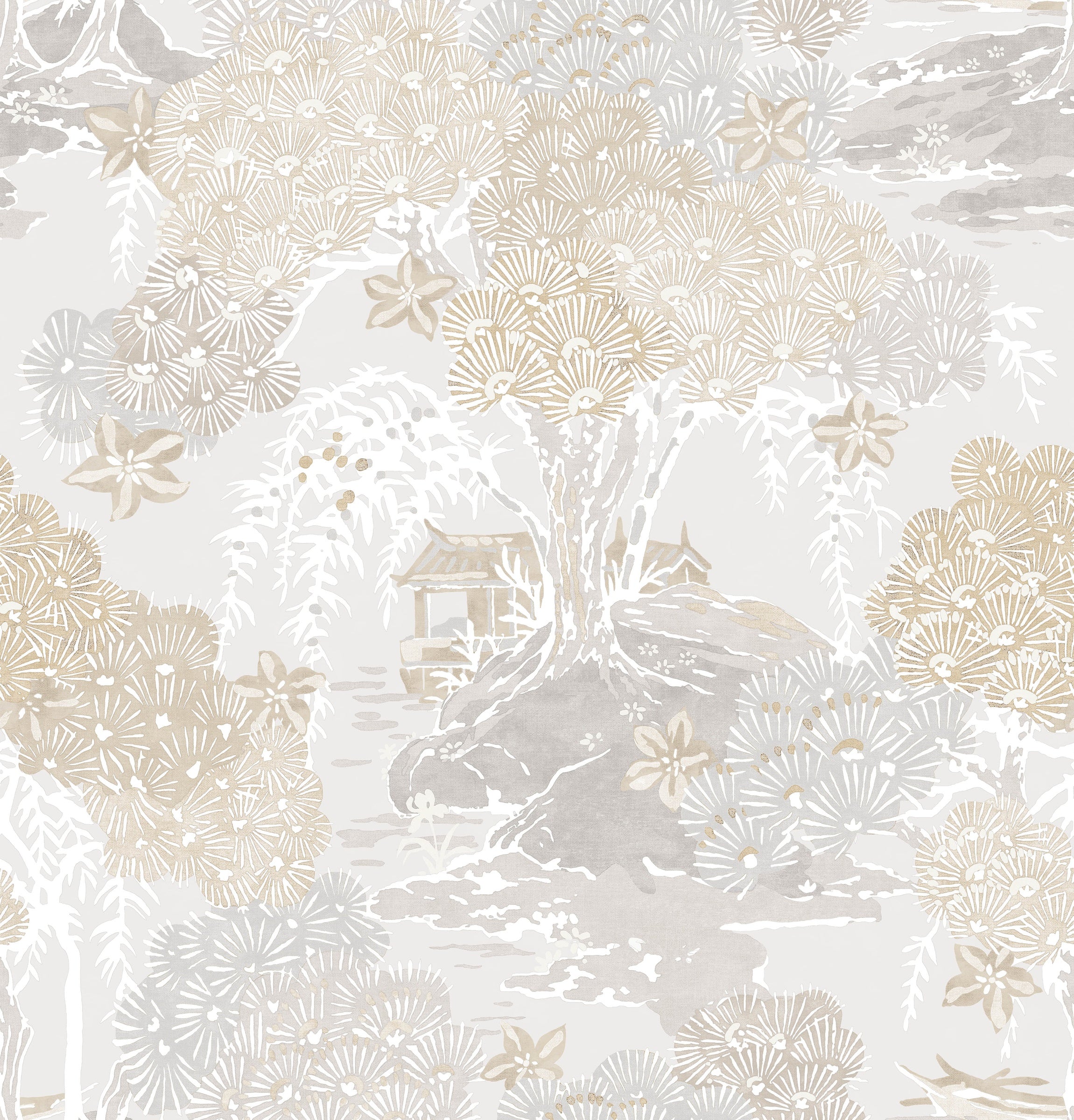 Hookedonwalls Scalamandre Sea Of Trees JV26031 behang