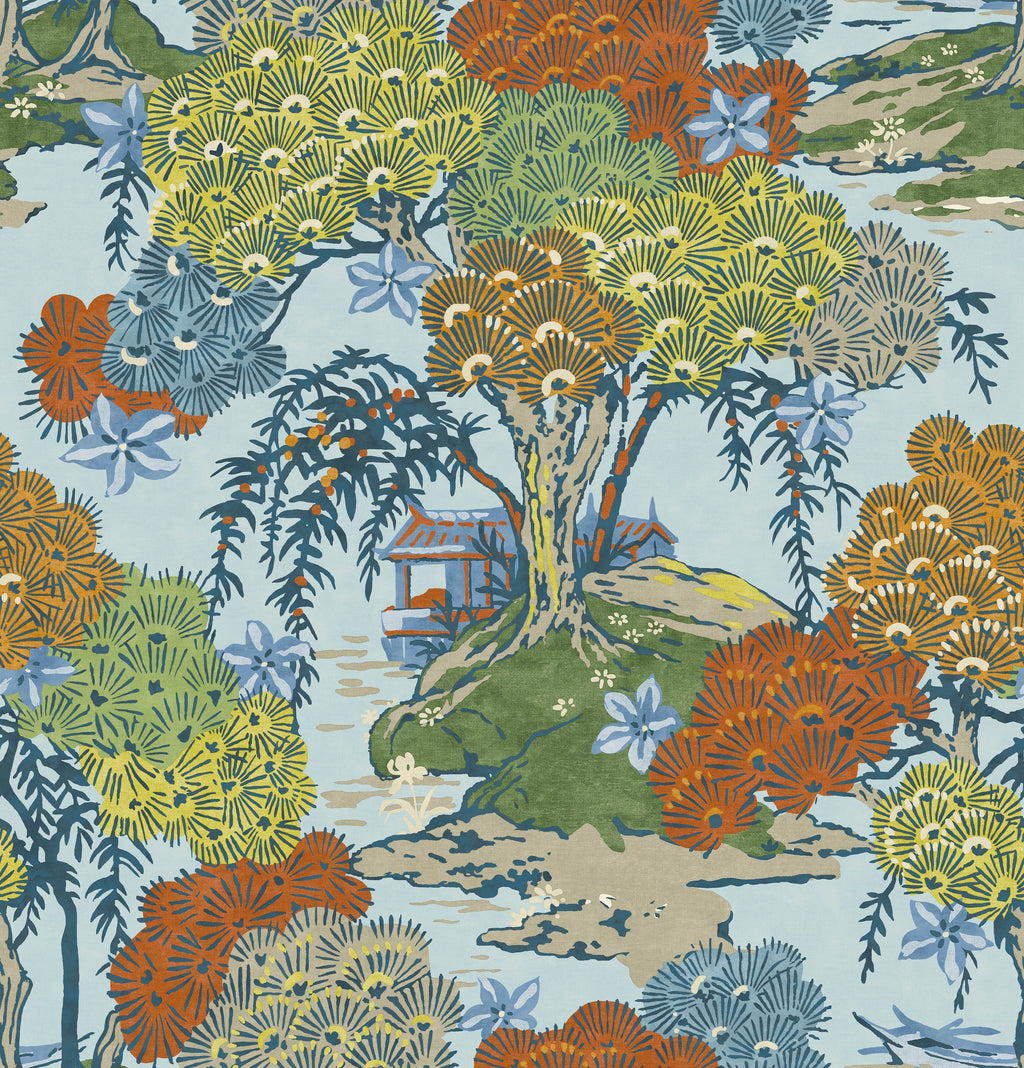 Hookedonwalls Scalamandre Sea Of Trees JV26033 behang