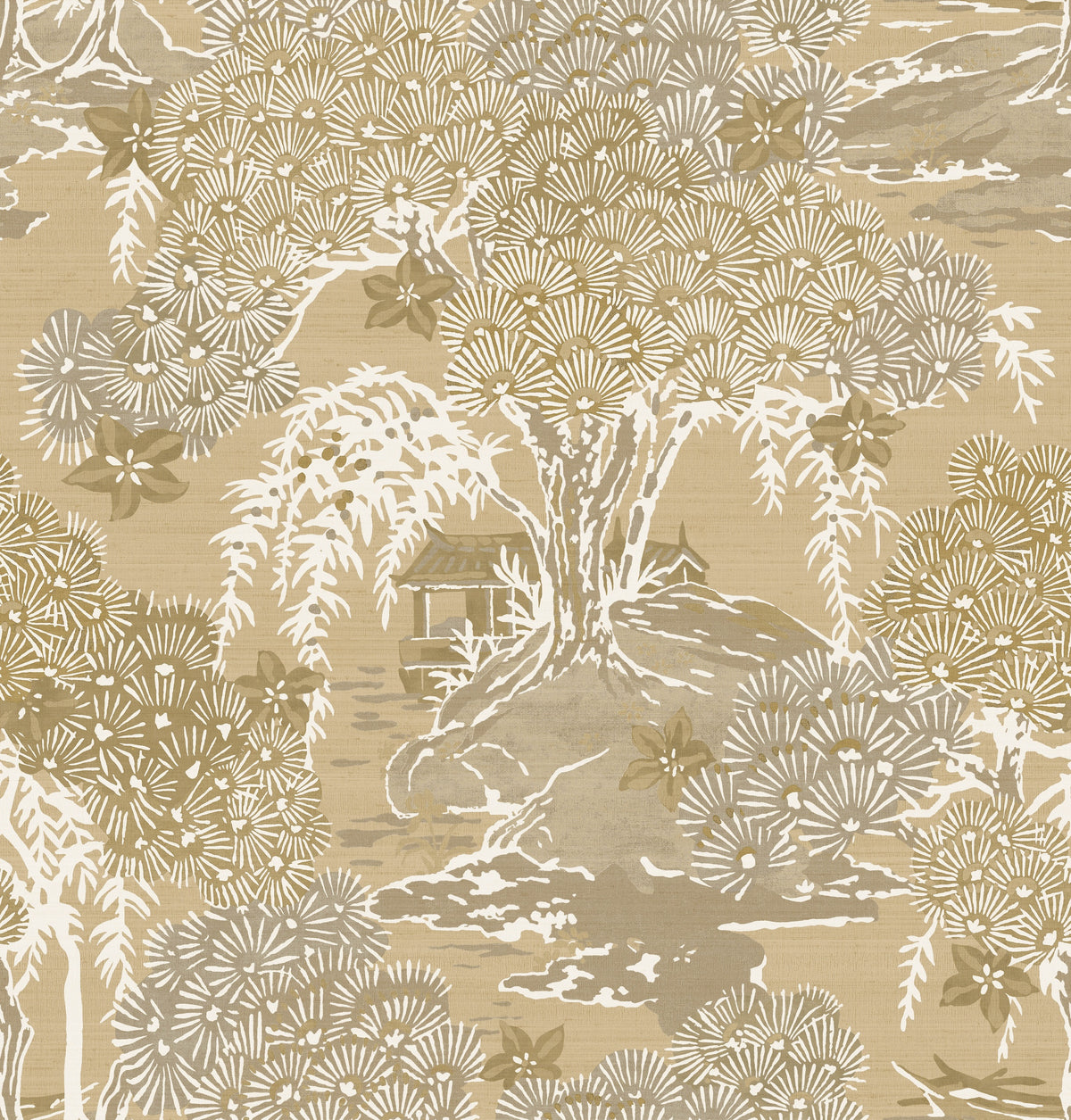 Hookedonwalls Scalamandre Sea Of Trees JV26034 behang