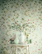 Hookedonwalls Scalamandre Luoyang Garden JV26036 behang sfeerbeeld