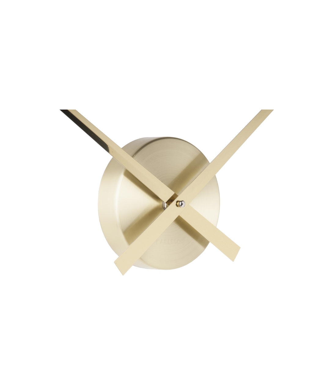 Karlsson wandklok Little Big Time Mini, goud, detail: goudkleurige wijzeras en kap