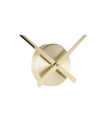 Karlsson wandklok Little Big Time Mini, goud, detail: goudkleurige wijzeras en kap