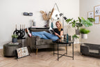 Karlsson flipklok Flip Clock No Case, zwart met chromen standaard, sfeerfoto in interieur