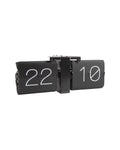 Karlsson flipklok Flip Clock No Case, mat zwart met zwarte standaard, zijaanzicht