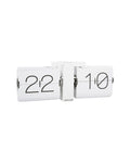 Karlsson flipklok Flip Clock No Case, mat wit met witte standaard, schuin vooraanzicht