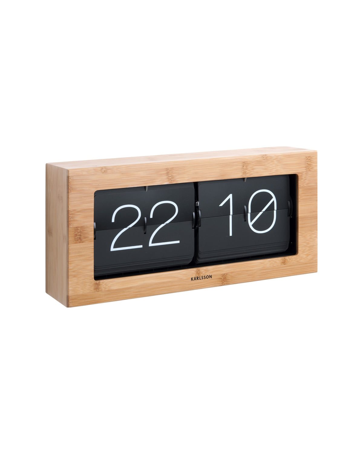 Karlsson flipklok Boxed XL, bamboe, vooraanzicht