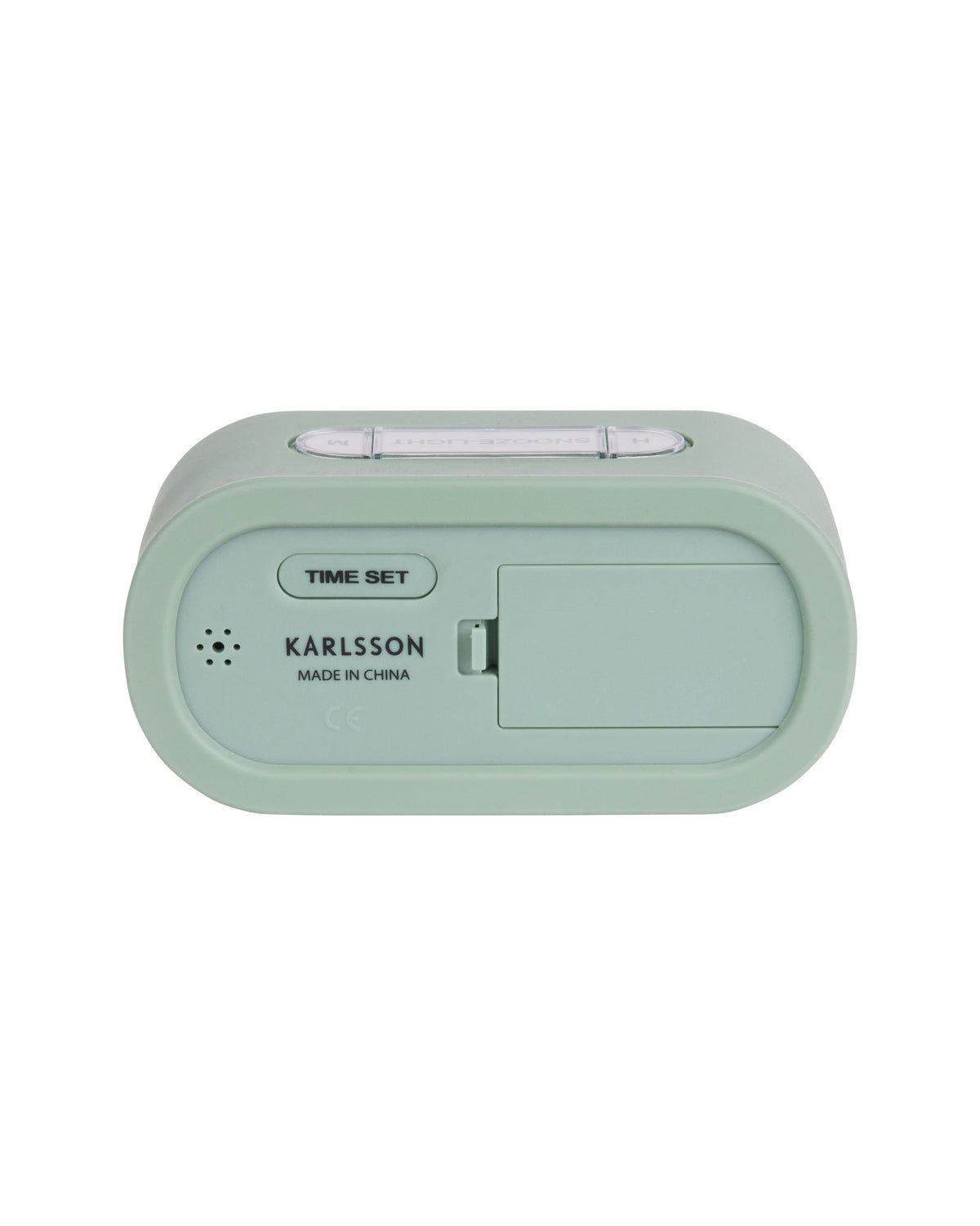 Karlsson wekker Gummy Rubberized, groen, zijaanzicht