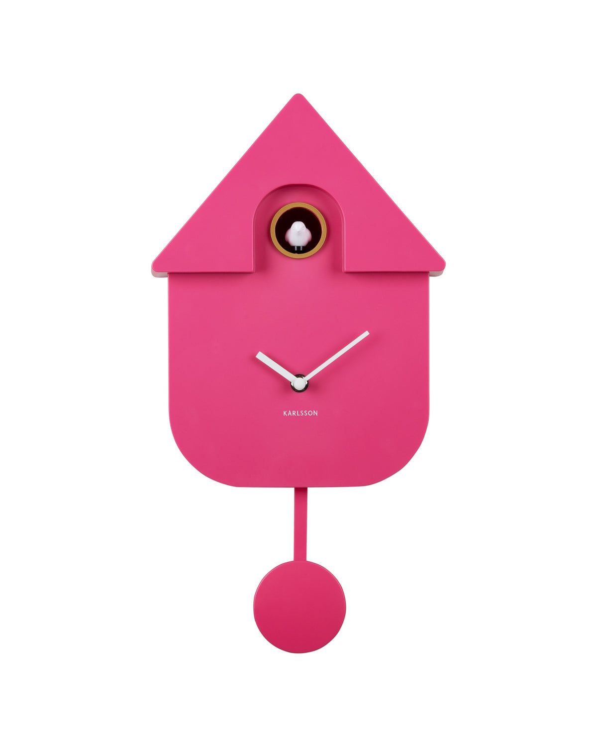 Karlsson koekoeksklok Modern Cuckoo, fel roze abs, vooraanzicht